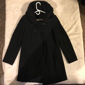 Zara winter black coat